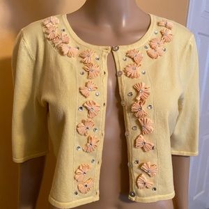Ruby Rd Yellow light weight sweater